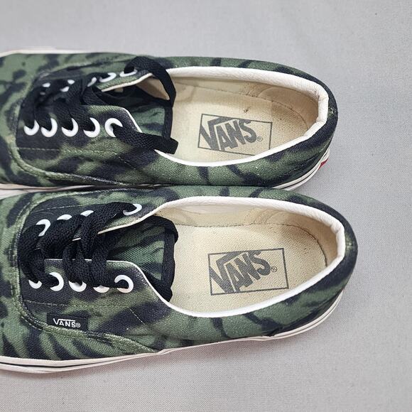 Vans OTW Green‎ & Black Tie Dye Swirl Skater Shoes Men Sz 7 Women Sz 8.5 - Picture 7 of 8